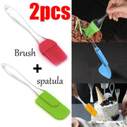 2pcs Oil Brush and Spatula In Pakistan Just e-Store