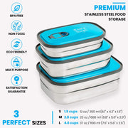 3 In 1 Leak Proof Lunch Box Stainless Steel In Pakistan Just e-Store