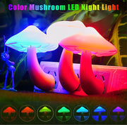 3Pcs LED Mushroom Night Light, TSV Plug in Wall Lamp, 7-Color Changing In Pakistan Just e-Store