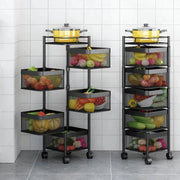5 Layer Metal Trolley (Square) In Pakistan Just e-Store