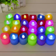 5 PC's Multicolor LED Candle Lights Flameless Candles In Pakistan Just e-Store
