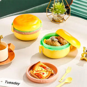 Burger Shape Round Lunch Box