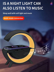 Wireless Bluetooth Speaker With lamp And Mobile Charging Option