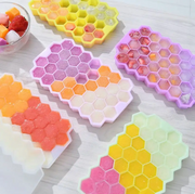Silicone Honeycomb Ice Tray With Lid