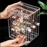 Acrylic Transparent Earrings Jewellry Display Stand Storage Box In Pakistan Just e-Store