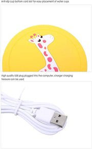 Cute Cartoon USB Silicone Heating Coaster In Pakistan Just e-Store