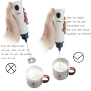Electric Milk Frother Rechargeable Handheld Wand Coffee Mixer In Pakistan Just e-Store