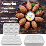 Famorial Kibbeh Maker Mold 7cm, 9 Grids Meatball Tool In Pakistan Just e-Store