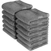 Fast Forward 12 Pc's 700 GSM Wash Clothes Towel Set Grey ( 38x20 ) In Pakistan Just e-Store