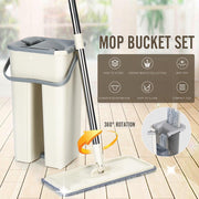 Flat Squeeze Mop Bucket Hand-Free Wringing Floor Cleaning Set In Pakistan Just e-Store