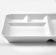 IKEA 365+ Plate With Compartments - White- 31x19 cm In Pakistan Just e-Store