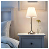 IKEA ARSTID TABLE LAMP - NICKLE - PLATED - WHITE In Pakistan Just e-Store