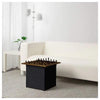 IKEA BOSNAS Footstool With Storage - Ransta Black In Pakistan Just e-Store