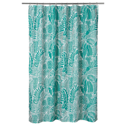 IKEA GATKAMOMILL Shower Curtain Turquoise/White - 180x200 cm In Pakistan Just e-Store