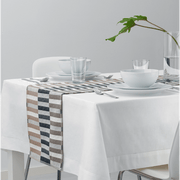 IKEA MITTBIT Table-Runner- Black Beige - White - 35x130 cm In Pakistan Just e-Store