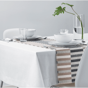 IKEA MITTBIT Table-Runner- Black Beige - White - 35x130 cm In Pakistan Just e-Store