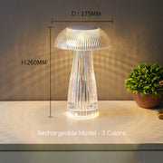 Rose Diamond Mushroom Crystal touch Lamp USB chargeable In Pakistan Just e-Store
