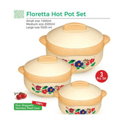 Lavenna Plastic Floretta Hot Pot Set - Serveware In Pakistan Just e-Store