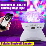 MP3 Disco ball light bluetooth speaker Lights Projection Lamp (Random color) In Pakistan Just e-Store