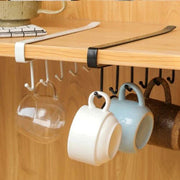 Multi Functional Hanging 6 Hooks Under Shelf Cup Holder In Pakistan Just e-Store