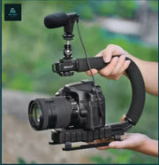 Portable Camera Stabilizer Fill Light Microphone Camera Bracket Liphone Android In Pakistan Just e-Store