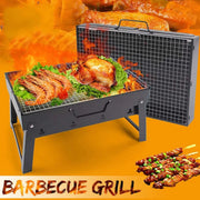 Portable Outdoor BBQ Barbecue Grill Machine (43*30 CM) (Large) In Pakistan Just e-Store