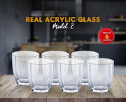 Real Acrylic Glass Model (6 pieces) 450ml In Pakistan Just e-Store