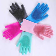 Silicone Dishwashing Brush Silicone Magic Gloves In Random Colors In Pakistan Just e-Store