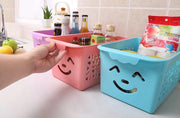 Smiley Organiser Basket Without Cap ( Pack of 3 ) Random Colour In Pakistan Just e-Store