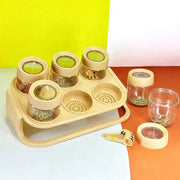 SPICE ZONE MASALA SPICE STAND RACK WITH SPOONS In Pakistan Just e-Store