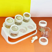 SPICE ZONE MASALA SPICE STAND RACK WITH SPOONS In Pakistan Just e-Store