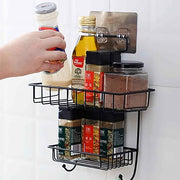 Stainless Steel Hanging Bathroom Caddy Rack (Black) In Pakistan Just e-Store