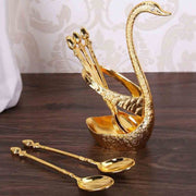 Swan Shaped Spoon Set Holder Stainless Steel In Pakistan Just e-Store