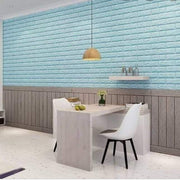 Vintage Blue Brick Peel-and-Stick Wallpaper In Pakistan Just e-Store