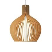 Wood Pendant Lamp / Pendant Light / Modern Lamp (Dark brown color) In Pakistan Just e-Store