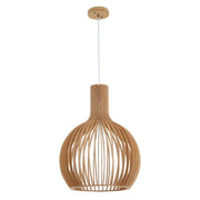 Wood Pendant Lamp / Pendant Light / Modern Lamp (Dark brown color) In Pakistan Just e-Store